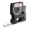 Picture of Dymo D1 Label Tape 12mm x 7m Red On White