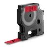 Picture of Dymo D1 Label Tape 12mm x 7m Black On Red