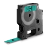 Picture of Dymo D1 Label Tape 12mm x 7m Black On Green
