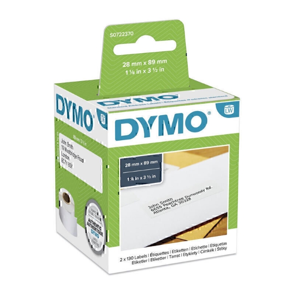 Picture of Dymo LW LB Address 28x89 Wht 260 S0722370