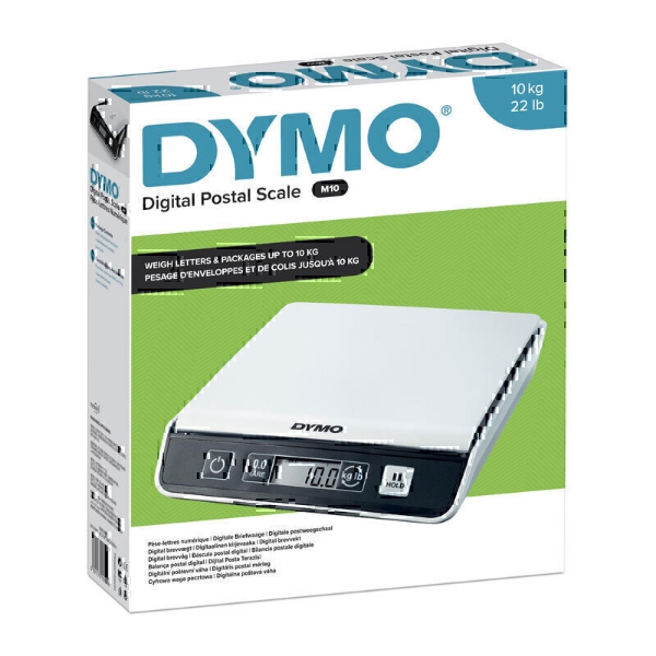 Picture of Dymo S0929010 M10 Mailing Scales, Silver/Black, 10 kg
