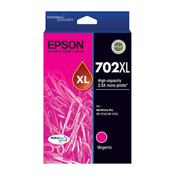 Picture of Compatible Epson 702XL C13T345392 Magenta High Yield Inkjet Cartridge