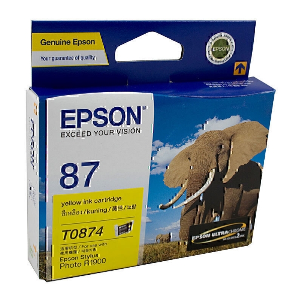 Picture of Epson T0874 Yellow Ink Cart