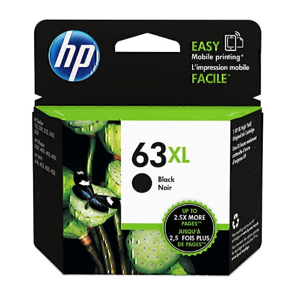 Picture of HP #63XL Black Ink F6U64AA