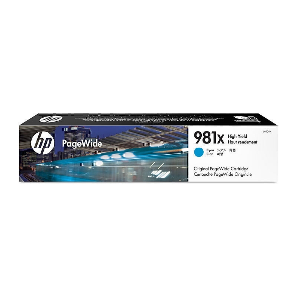 Picture of HP #981X Cyan Ink Cartridge L0R09A