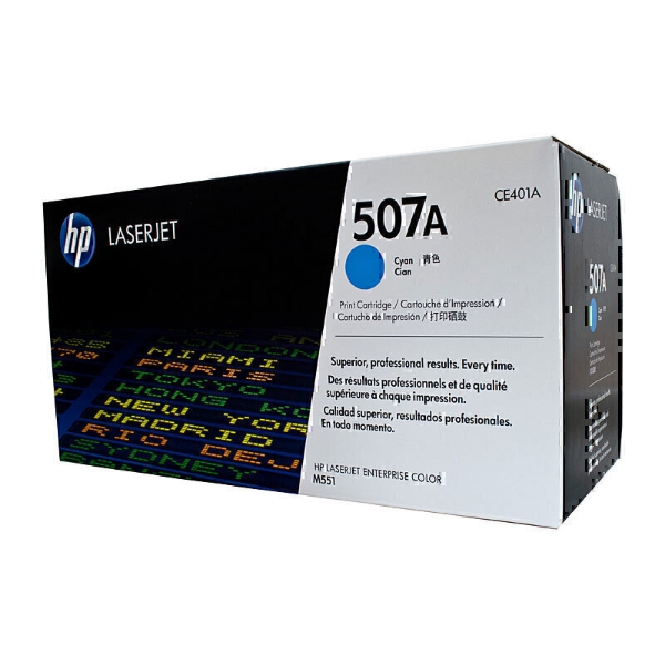 Picture of HP #507A Cyan Toner CE401A