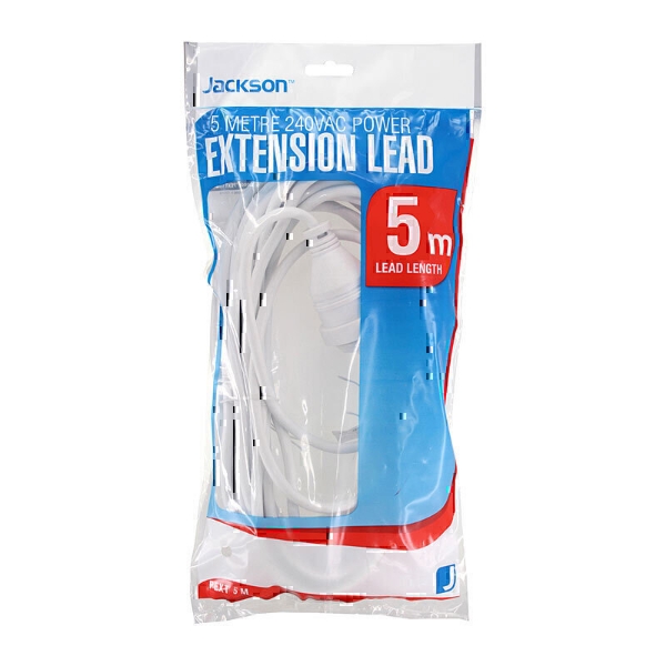 Picture of Jackson Power Extension Lead 5m White