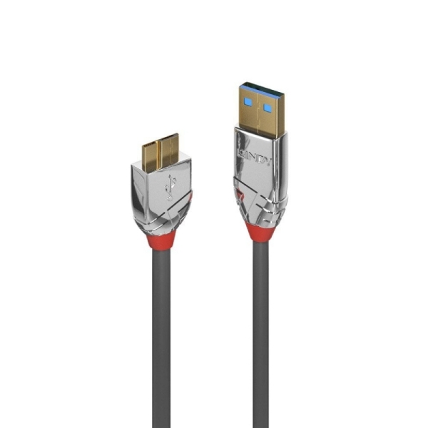 Picture of Lindy 36658 2m USB 3.0 Type A to Micro-B Cable, Cromo Line