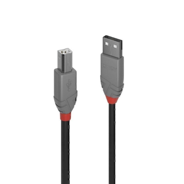 Picture of Lindy 36673 2m USB 2.0 Type A to B Cable, Anthra Line