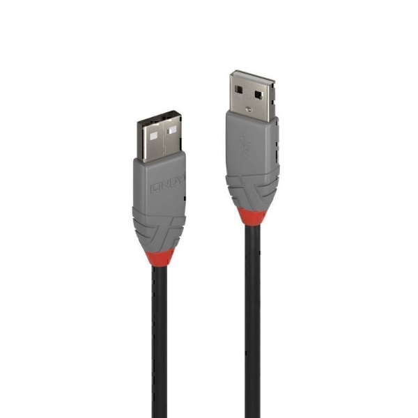 Picture of Lindy 36691 0.5m USB 2.0 Type A to A Cable, Anthra Line