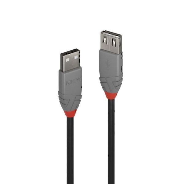 Picture of Lindy 36705 5m USB 2.0 Type A Extension Cable, Anthra Line
