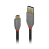 Picture of Lindy 36912 USB 3.1 Type C to A Cable, 5A, Anthra Line Black 1.5m