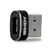 Picture of Lindy 41884 USB A USB C Black, Metallic Cable interface/gender Adapter