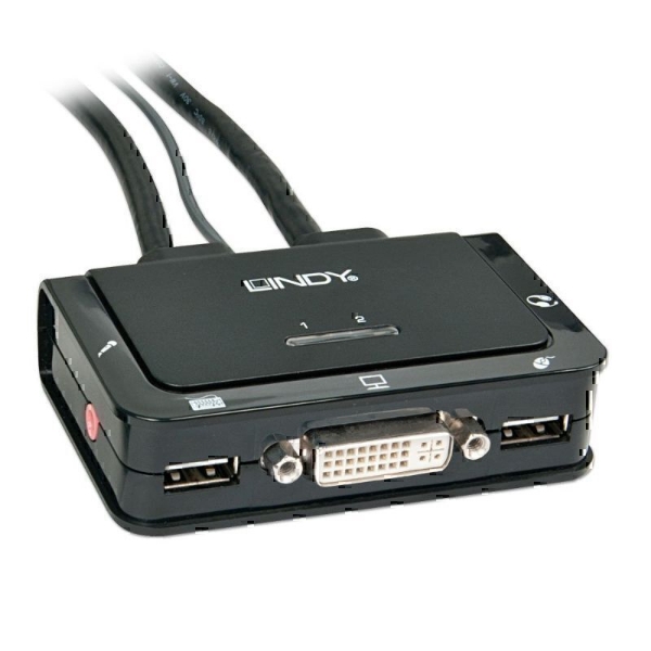 Picture of Lindy 2 Port DVI KVM Switch
