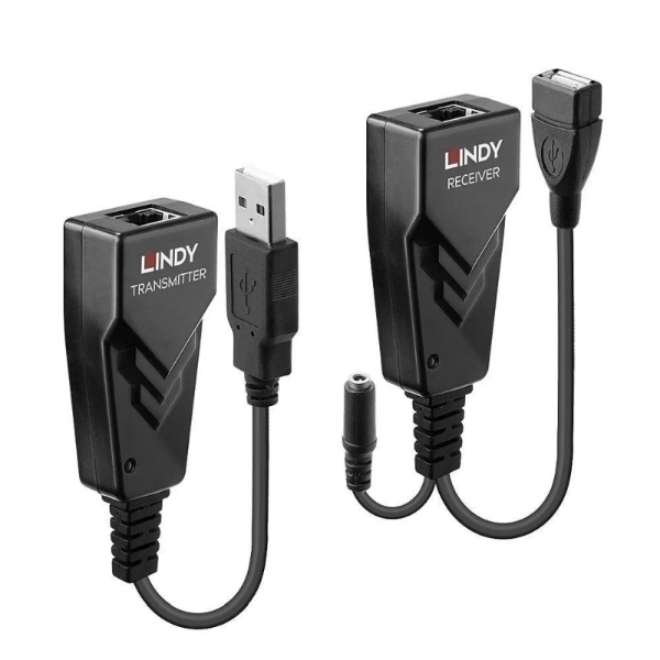 Picture of Lindy 42674 100 M Cat6 USB 2.0 Extender Black