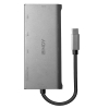 Picture of Lindy 43278 Interface Hub USB 3.2 Gen 1 (3.1 Gen 1) Type-C 5000 Mbit/s Grey