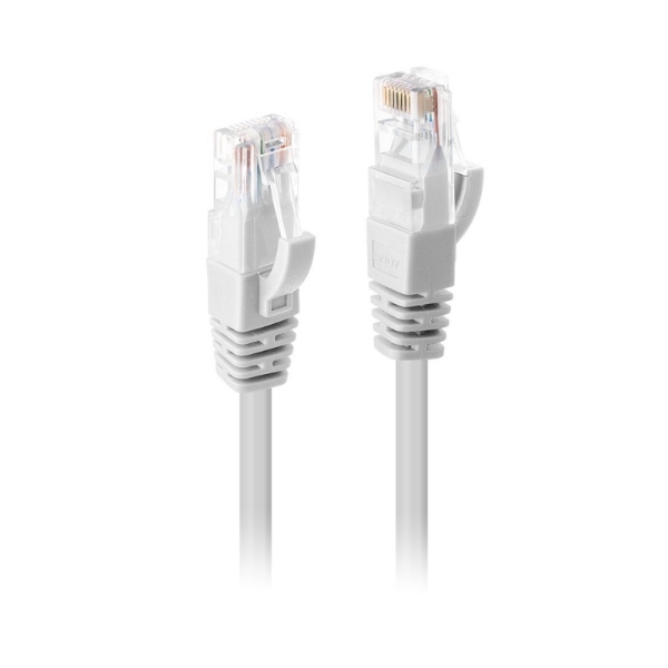 Picture of Lindy 0.5 M Cat6 UTP Snagless Network Cable - White