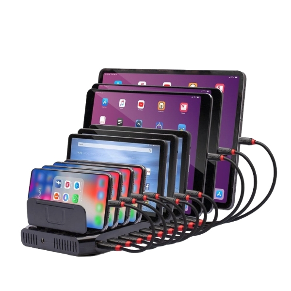 Picture of Lindy 73309 10 Port USB Charging Station Black