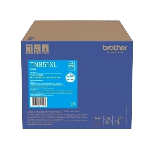 Picture of Brother TN851XL Cyan Toner Car