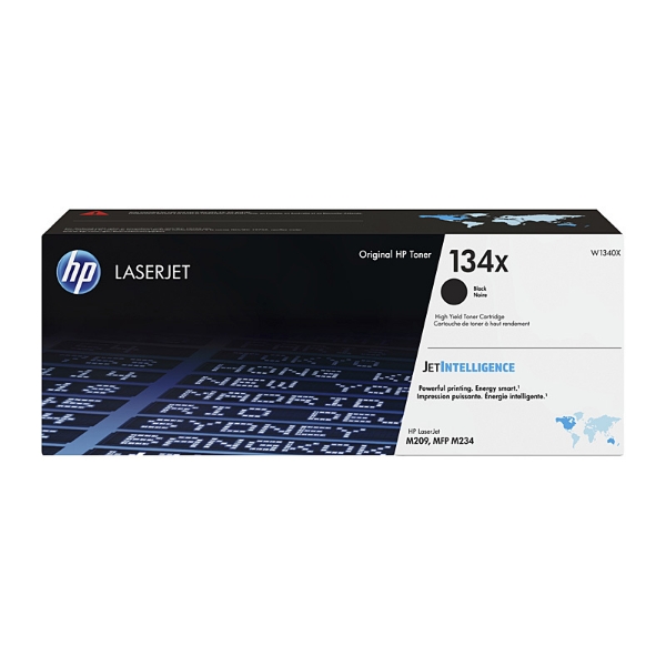 Picture of HP 134X High Yield Black Original LaserJet Toner Cartridge (W1340X)