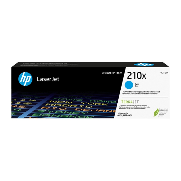 Picture of HP Colour LaserJet Pro 4201dn 210X High Yield Cyan Toner W2101X