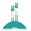 Picture of LINDY 46370 LC-LC OM3 50/125 Fibre Optic Patch Cable Aqua, 1m