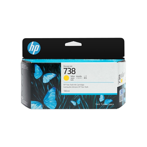 Picture of HP #738 130ml Yell Ink 498N7A