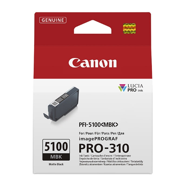 Picture of Canon PFI5100 Mat Blk Ink Cart