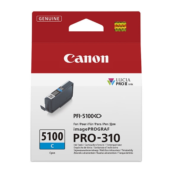 Picture of Canon PFI5100 Cyan Ink Cart