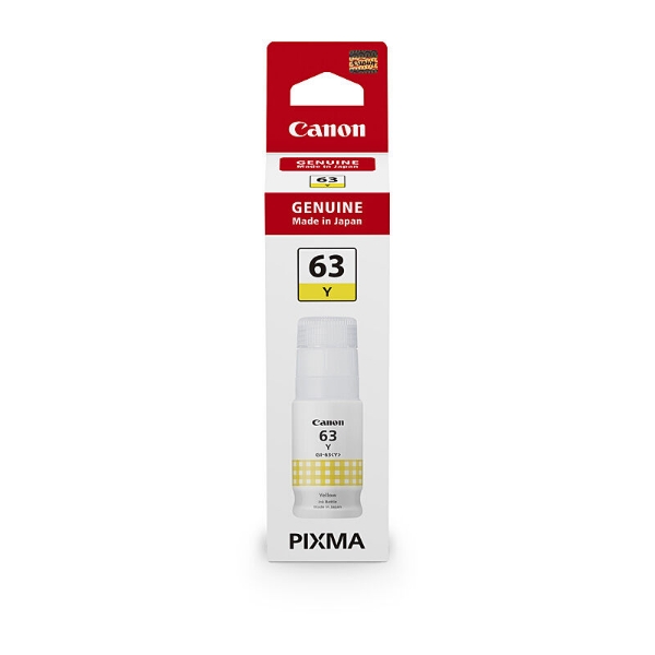 Picture of Canon GI63 Yellow Ink Bottle