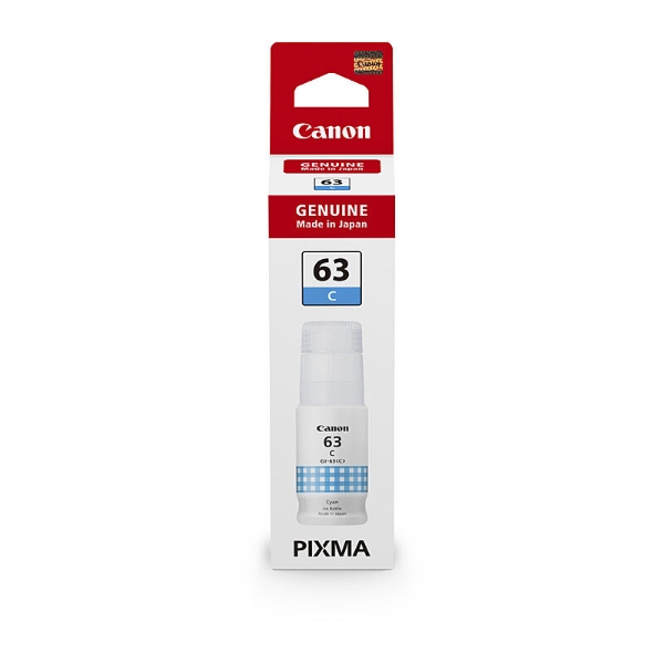 Picture of Canon GI63 Cyan Ink Bottle