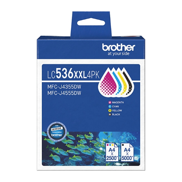 Picture of Brother LC-536XXL BCMY Pack